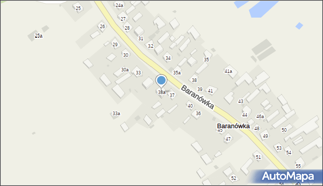 Baranówka, Baranówka, 38a, mapa Baranówka