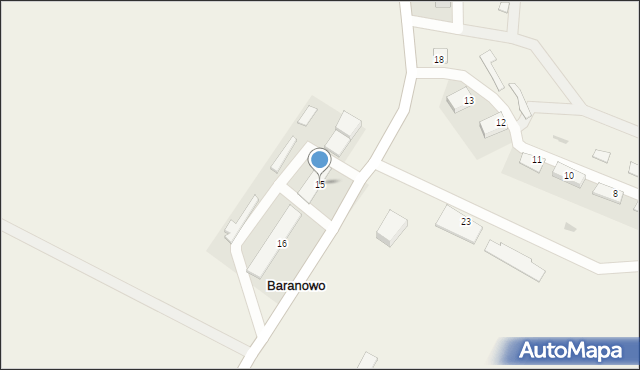 Baranowo, Baranowo, 15, mapa Baranowo