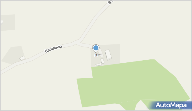 Baranowo, Baranowo, 18, mapa Baranowo