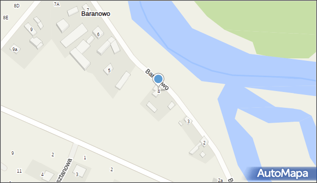 Baranowo, Baranowo, 4, mapa Baranowo