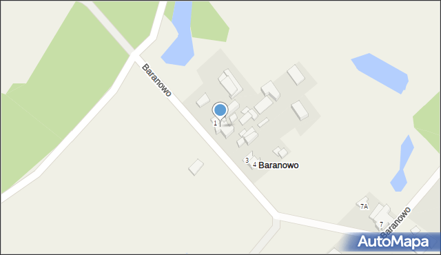 Baranowo, Baranowo, 2, mapa Baranowo