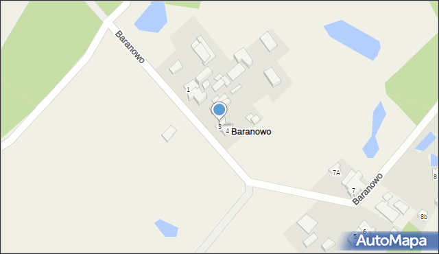 Baranowo, Baranowo, 3, mapa Baranowo