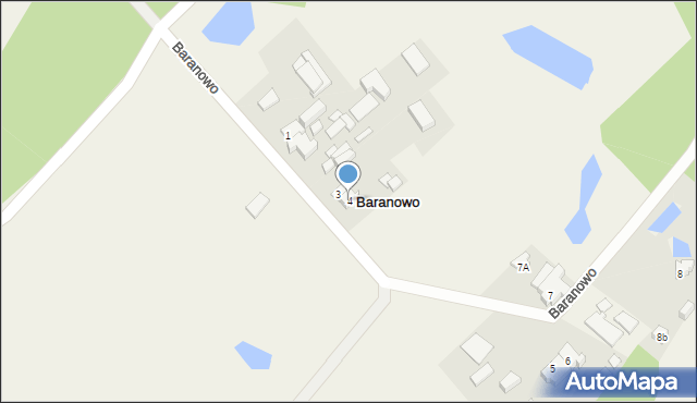 Baranowo, Baranowo, 4, mapa Baranowo