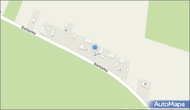 Barbarka, Barbarka, 14, mapa Barbarka