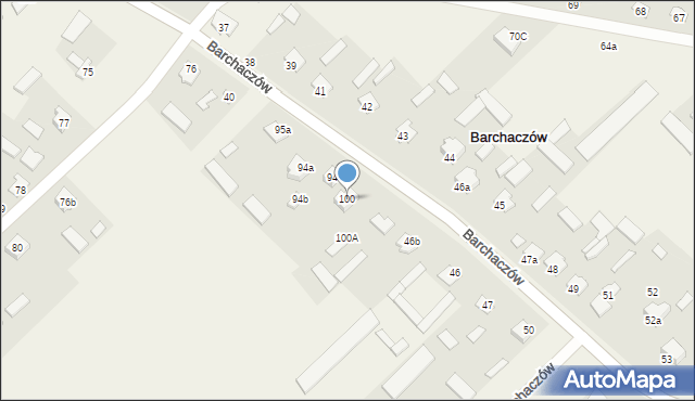 Barchaczów, Barchaczów, 100, mapa Barchaczów