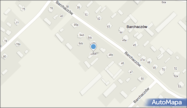 Barchaczów, Barchaczów, 100A, mapa Barchaczów