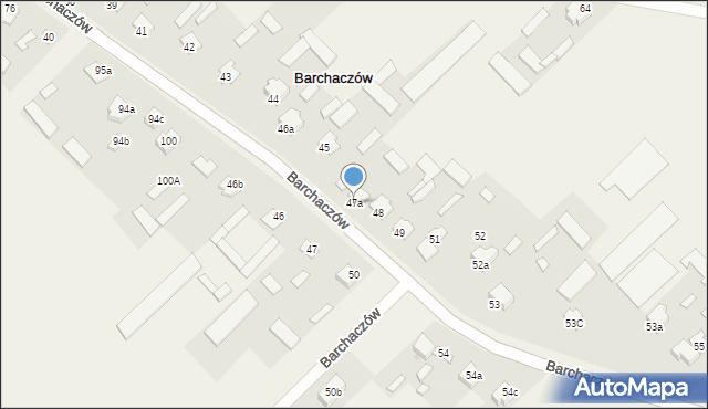 Barchaczów, Barchaczów, 47a, mapa Barchaczów