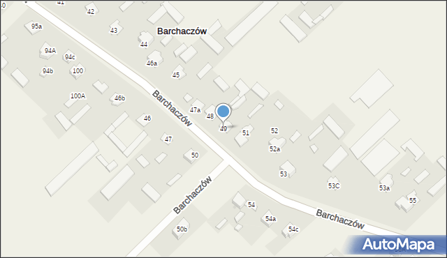 Barchaczów, Barchaczów, 49, mapa Barchaczów