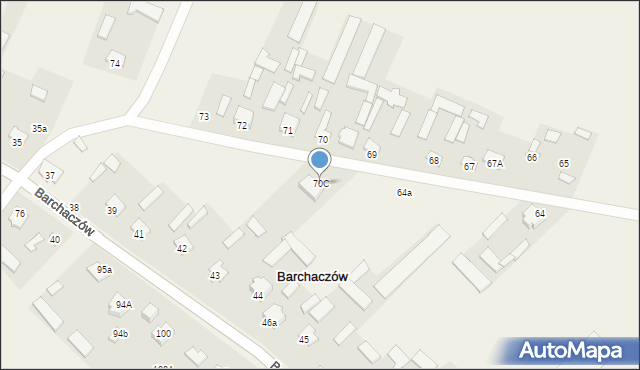 Barchaczów, Barchaczów, 70C, mapa Barchaczów