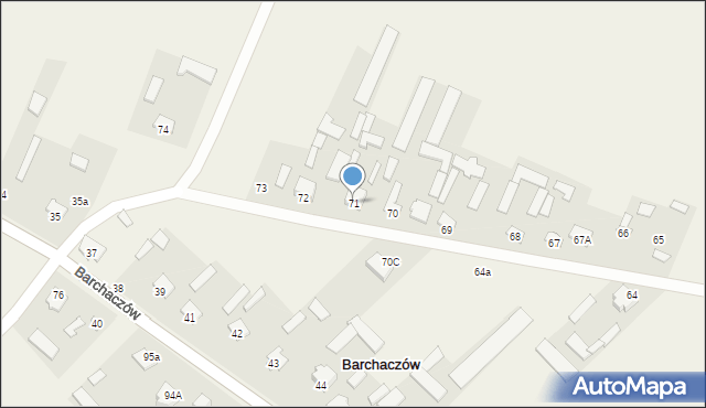 Barchaczów, Barchaczów, 71, mapa Barchaczów