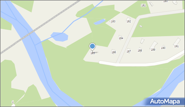 Barchów, Barchów, 185, mapa Barchów