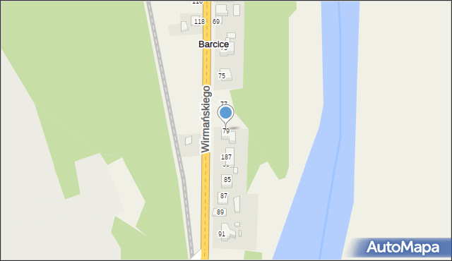 Barcice, Barcice, 399, mapa Barcice