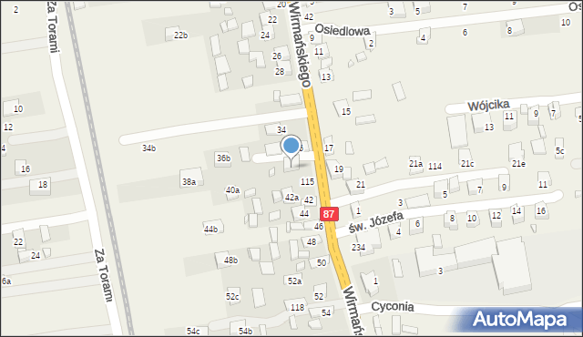 Barcice, Barcice, 413, mapa Barcice