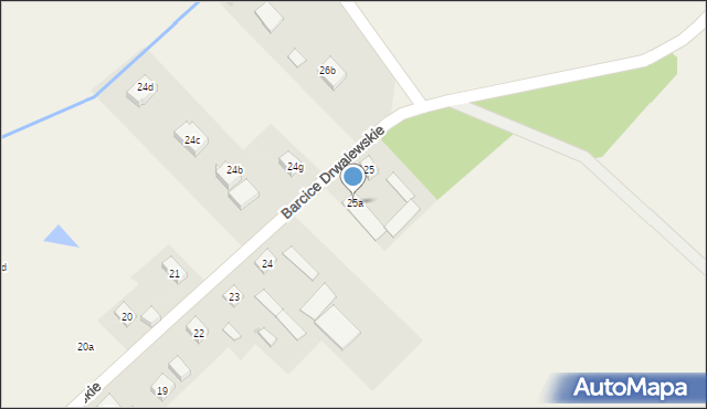 Barcice Drwalewskie, Barcice Drwalewskie, 25a, mapa Barcice Drwalewskie