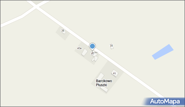 Barcikowo, Barcikowo, 40, mapa Barcikowo