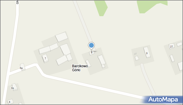 Barcikowo, Barcikowo, 8, mapa Barcikowo