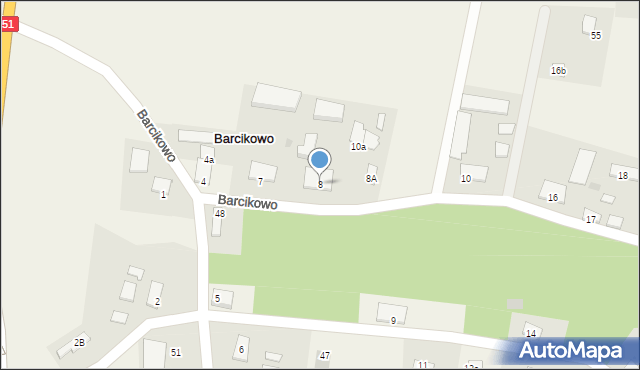 Barcikowo, Barcikowo, 8, mapa Barcikowo