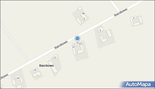 Barcikowo, Barcikowo, 10A, mapa Barcikowo