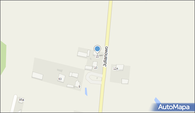 Barcin-Wieś, Barcin-Wieś, 11, mapa Barcin-Wieś