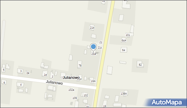 Barcin-Wieś, Barcin-Wieś, 21a, mapa Barcin-Wieś