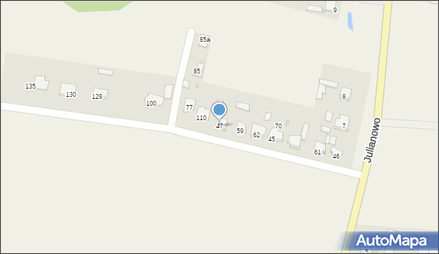 Barcin-Wieś, Barcin-Wieś, 47, mapa Barcin-Wieś