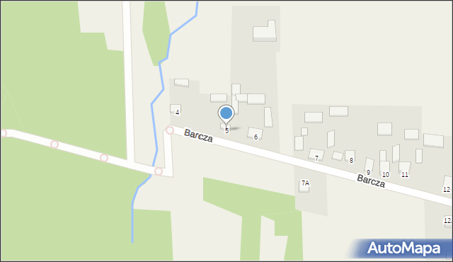 Barcza, Barcza, 5, mapa Barcza