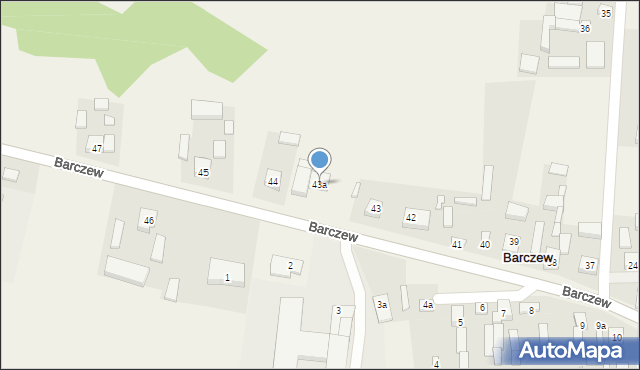 Barczew, Barczew, 43a, mapa Barczew