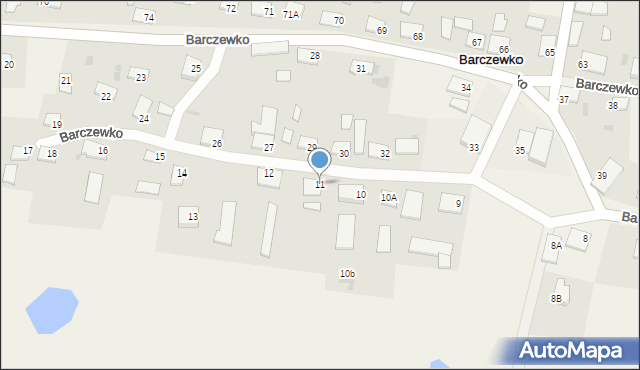 Barczewko, Barczewko, 11, mapa Barczewko