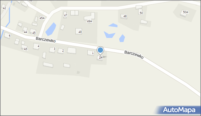Barczewko, Barczewko, 1A, mapa Barczewko