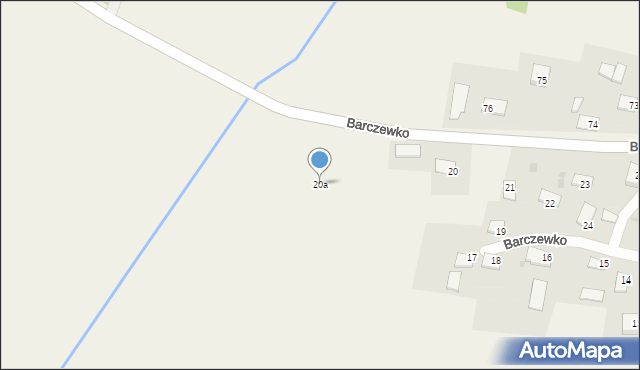 Barczewko, Barczewko, 20a, mapa Barczewko