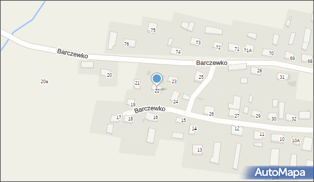 Barczewko, Barczewko, 22, mapa Barczewko
