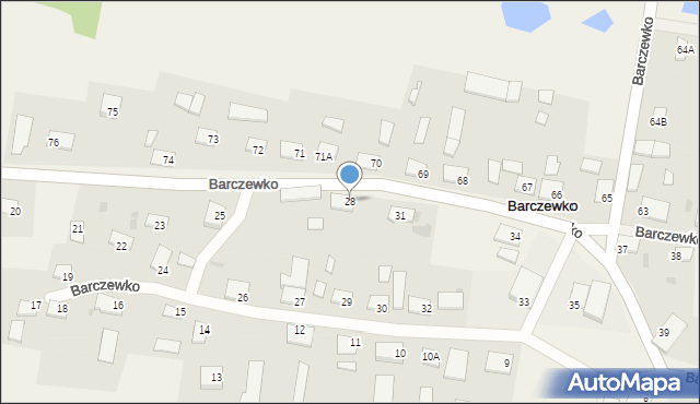 Barczewko, Barczewko, 28, mapa Barczewko