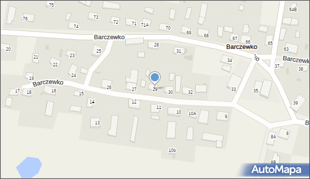 Barczewko, Barczewko, 29, mapa Barczewko