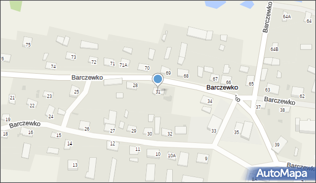 Barczewko, Barczewko, 31, mapa Barczewko