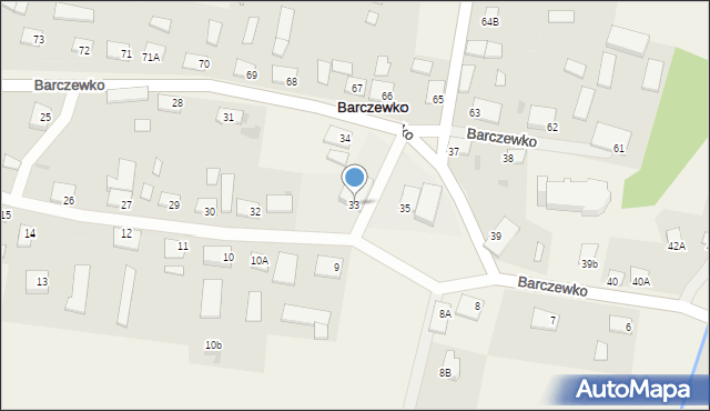 Barczewko, Barczewko, 33, mapa Barczewko