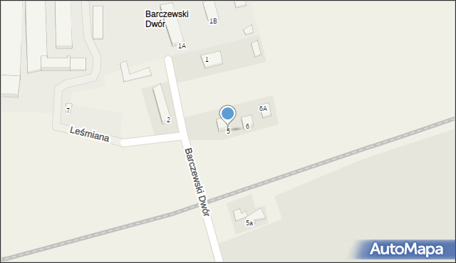 Barczewski Dwór, Barczewski Dwór, 5, mapa Barczewski Dwór