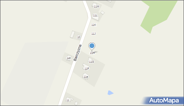 Barczyzna, Barczyzna, 11H, mapa Barczyzna