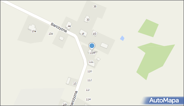 Barczyzna, Barczyzna, 11M, mapa Barczyzna