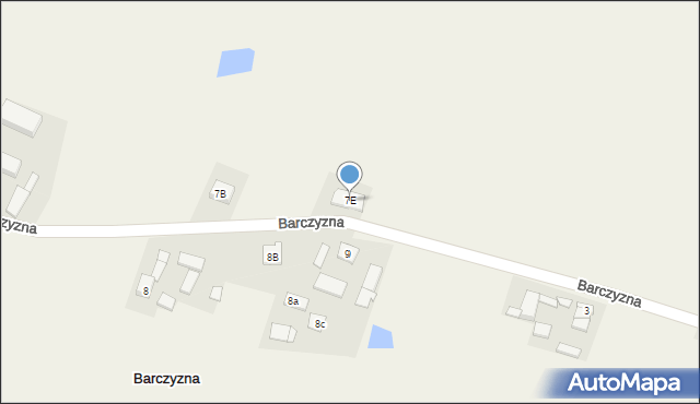 Barczyzna, Barczyzna, 7E, mapa Barczyzna