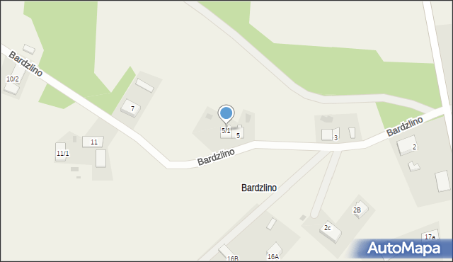 Bardzlino, Bardzlino, 5/1, mapa Bardzlino