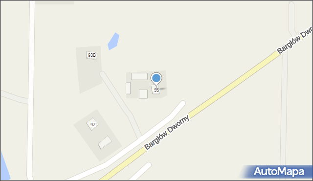 Bargłów Dworny, Bargłów Dworny, 55, mapa Bargłów Dworny