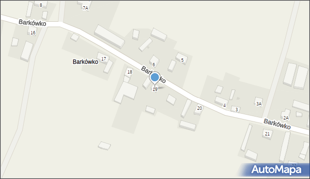 Barkowo, Barkówko, 19, mapa Barkowo