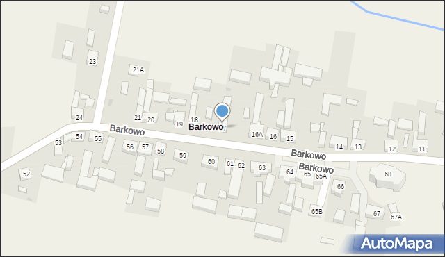 Barkowo, Barkowo, 17, mapa Barkowo