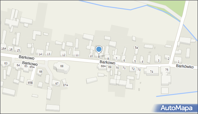 Barkowo, Barkowo, 9, mapa Barkowo
