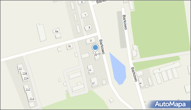 Barkowo, Barkowo, 10, mapa Barkowo