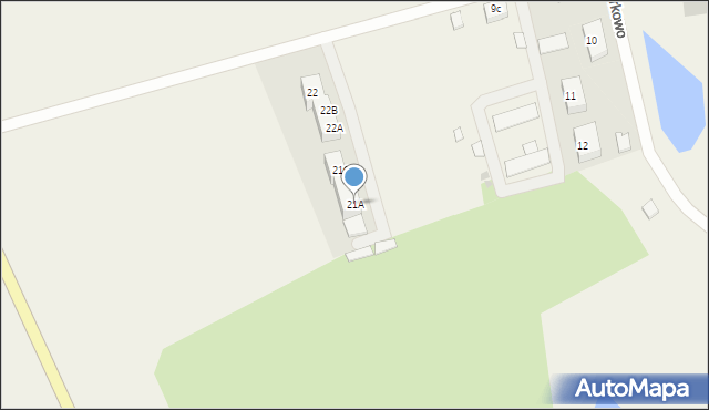 Barkowo, Barkowo, 21A, mapa Barkowo