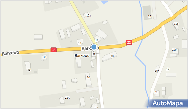 Barkowo, Barkowo, 38, mapa Barkowo
