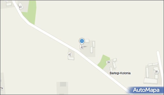 Barłogi, Barłogi, 41, mapa Barłogi