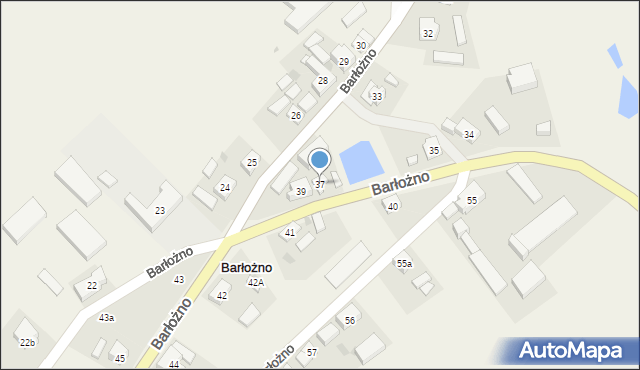 Barłożno, Barłożno, 37, mapa Barłożno