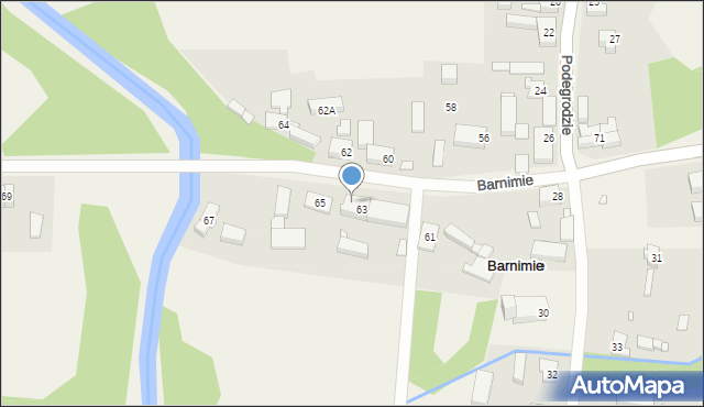 Barnimie, Barnimie, 63B, mapa Barnimie